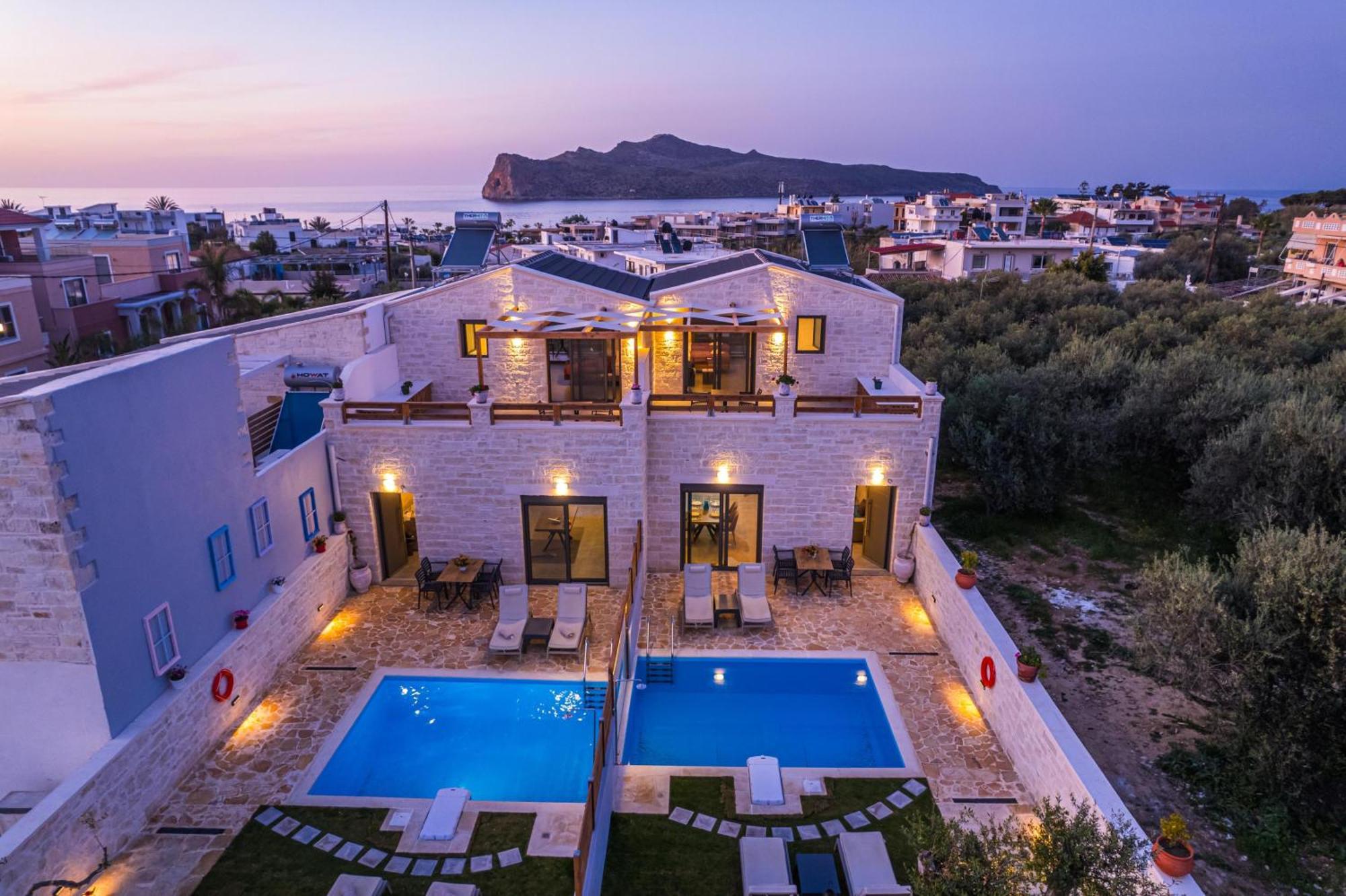 Sun Flower Villas With Sea View Agia Marina Zewnętrze zdjęcie
