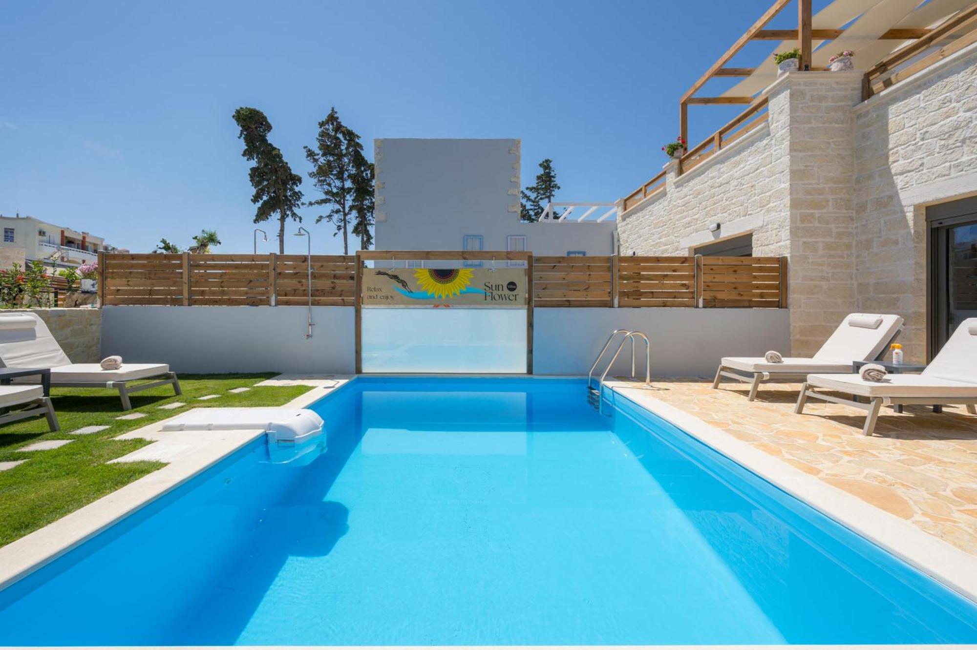 Sun Flower Villas With Sea View Agia Marina Zewnętrze zdjęcie